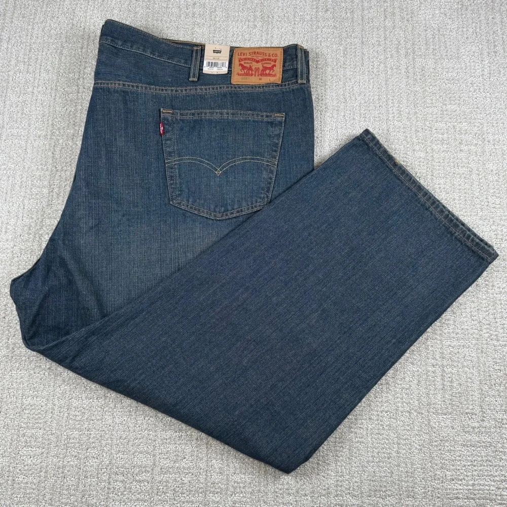 NEW Levi's 559 Mens 54x30 Relaxed Straight Leg Denim Blue Jeans